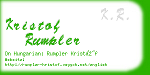 kristof rumpler business card